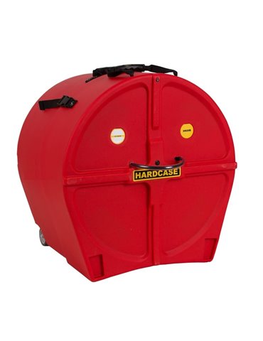 ESTUCHE HARDCASE BOMBO 20"- ROJO (CON RUEDAS)