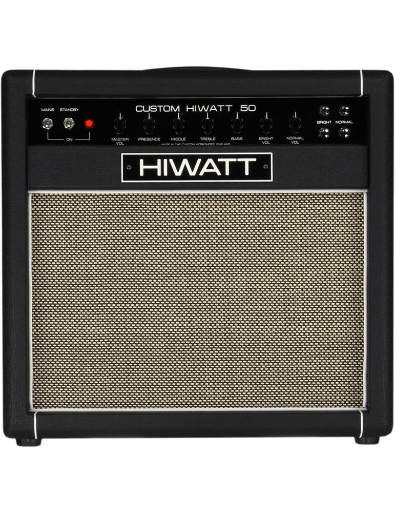 AMPLIFICADOR GUITARRA COMBO A VÁLVULAS HIWATT DR504 - 1x12 FANE F75 - 50w