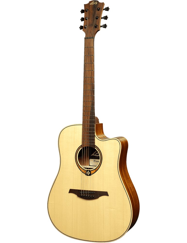 GUITARRA ACÚSTICA LÂG DREADNOUGHT CUTAWAY A/E TRAMONTANE 88 - NATURAL