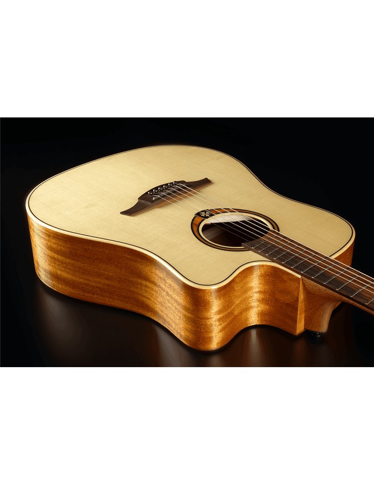 GUITARRA ACÚSTICA LÂG DREADNOUGHT CUTAWAY A/E TRAMONTANE 88 - NATURAL