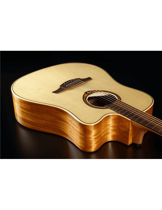 GUITARRA ACÚSTICA LÂG DREADNOUGHT CUTAWAY A/E TRAMONTANE 88 - NATURAL