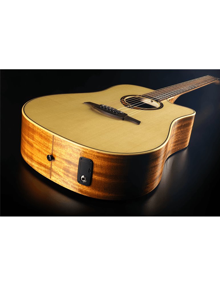 GUITARRA ACÚSTICA LÂG DREADNOUGHT CUTAWAY A/E TRAMONTANE 88 - NATURAL