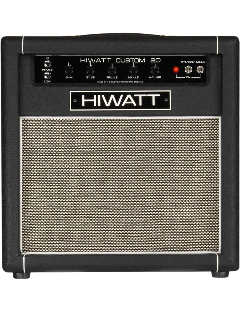 AMPLIFICADOR GUITARRA COMBO A VÁLVULAS HIWATT CUSTOM 20 - 1x12 FANE F75 - 20w