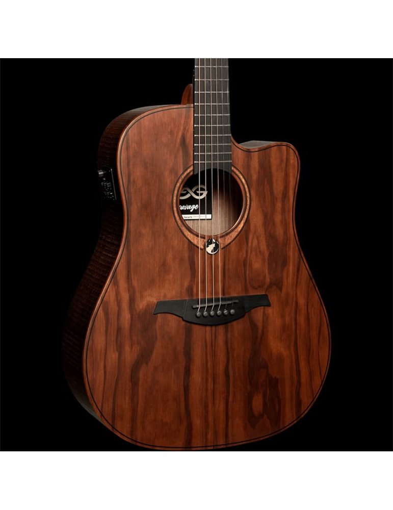 GUITARRA ACÚSTICA LÂG DREADNOUGHT CUTWAY A/E - SAUVAGE 