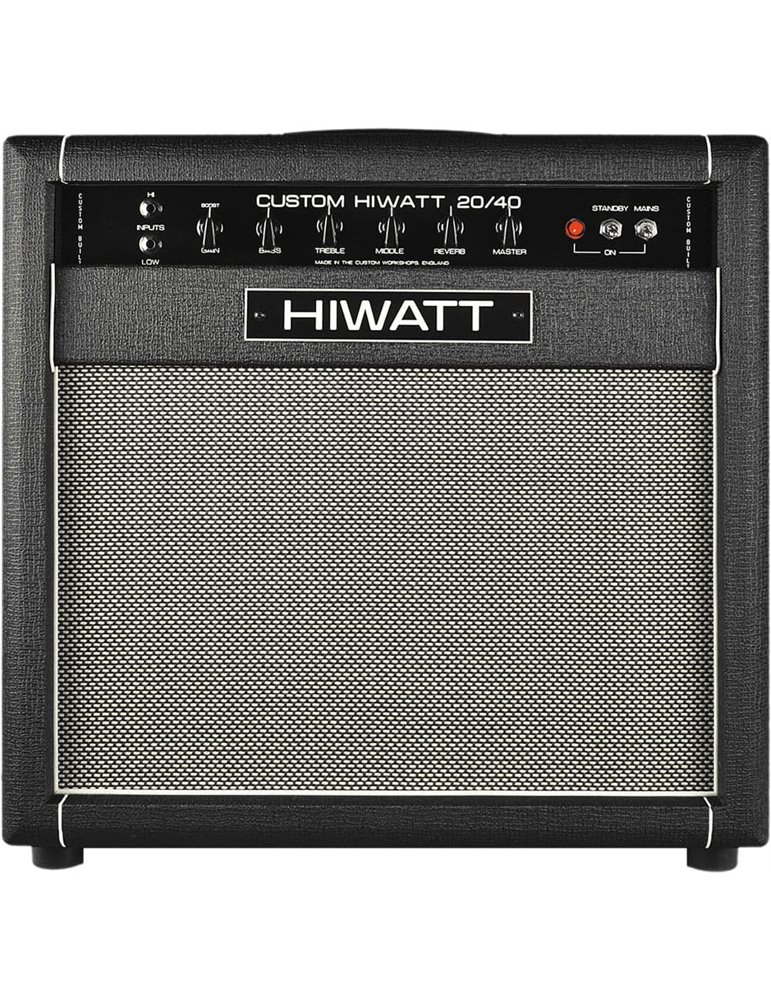 AMPLIFICADOR GUITARRA COMBO A VÁLVULAS HIWATT STUDIO-STAGE 20/40 - 1x12 FANE F75 - 20/40w