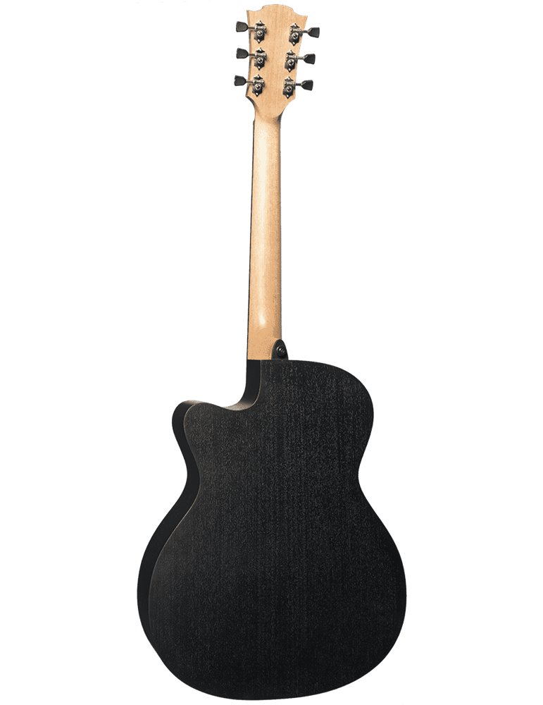 GUITARRA ACÚSTICA LÂG AUDITORIUM CUTAWAY TRAMONTANE 70 A/E - BLACK & BROWN
