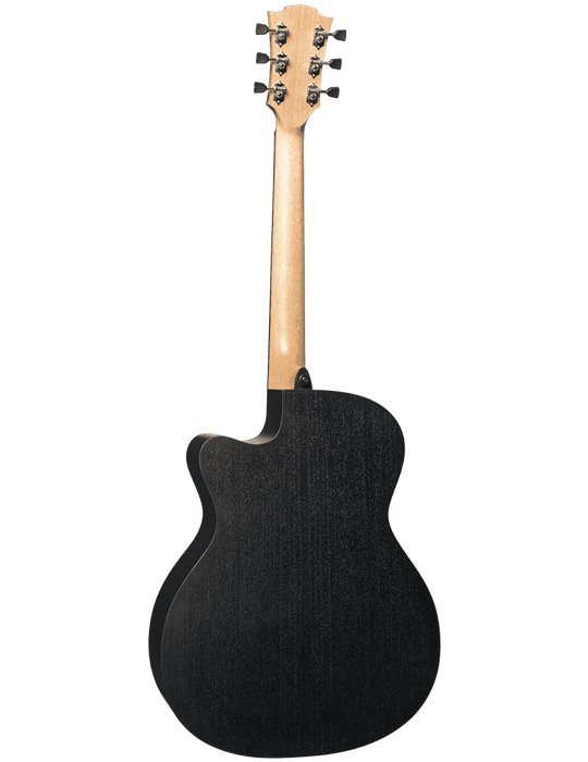 GUITARRA ACÚSTICA LÂG AUDITORIUM CUTAWAY TRAMONTANE 70 A/E - BLACK & BROWN