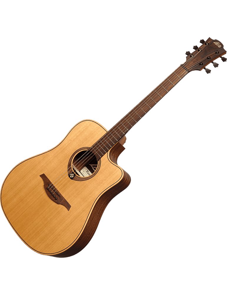 GUITARRA ACÚSTICA LÂG DREADNOUGHT CUTAWAY TRAMONTANE 170 A/E - NATURAL