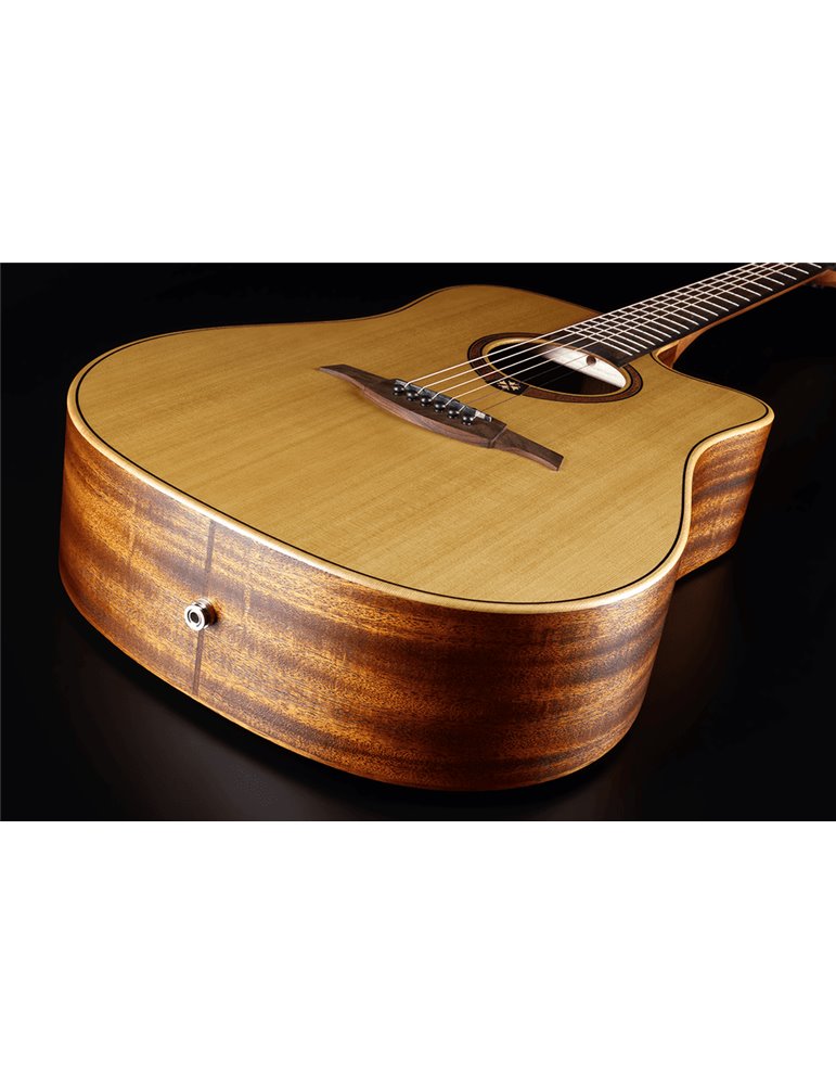 GUITARRA ACÚSTICA LÂG DREADNOUGHT CUTAWAY TRAMONTANE 170 A/E - NATURAL