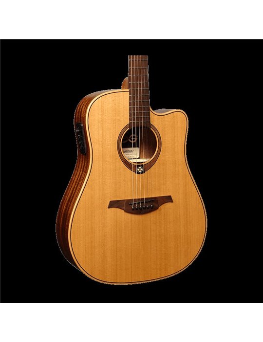 GUITARRA ACÚSTICA LÂG DREADNOUGHT CUTAWAY TRAMONTANE 170 A/E - NATURAL
