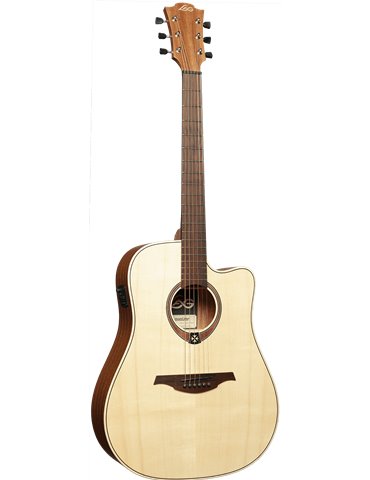 GUITARRA ACÚSTICA LÂG DREADNOUGHT CUTAWAY TRAMONTANE 70 A/C - NATURAL 2