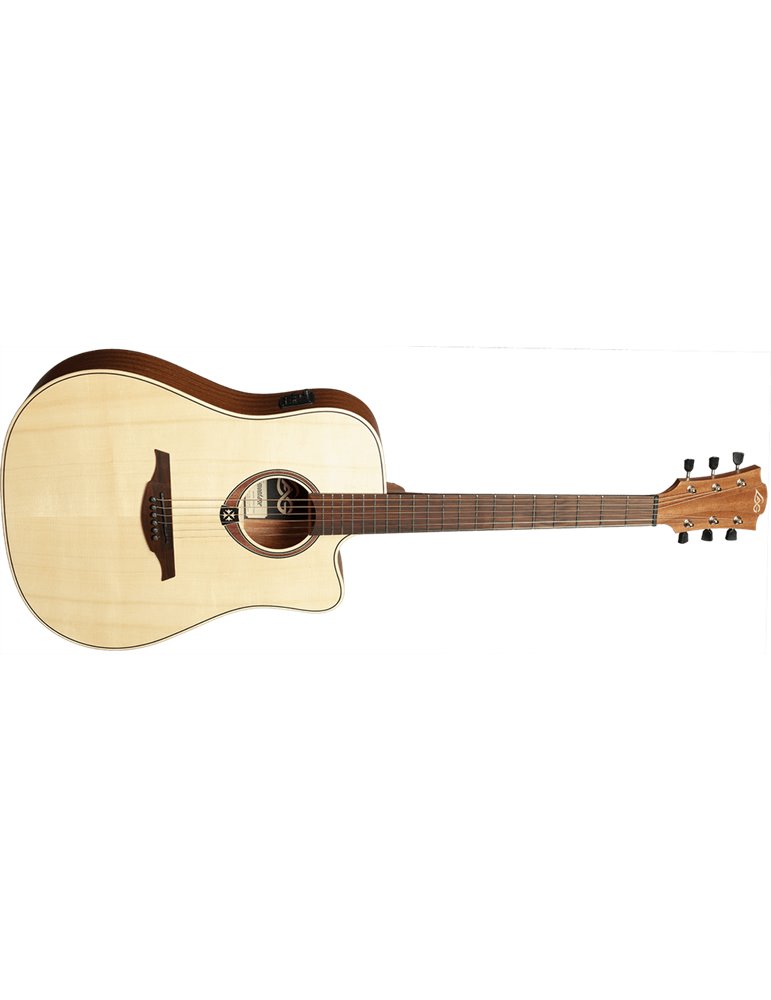 GUITARRA ACÚSTICA LÂG DREADNOUGHT CUTAWAY TRAMONTANE 70 A/C - NATURAL