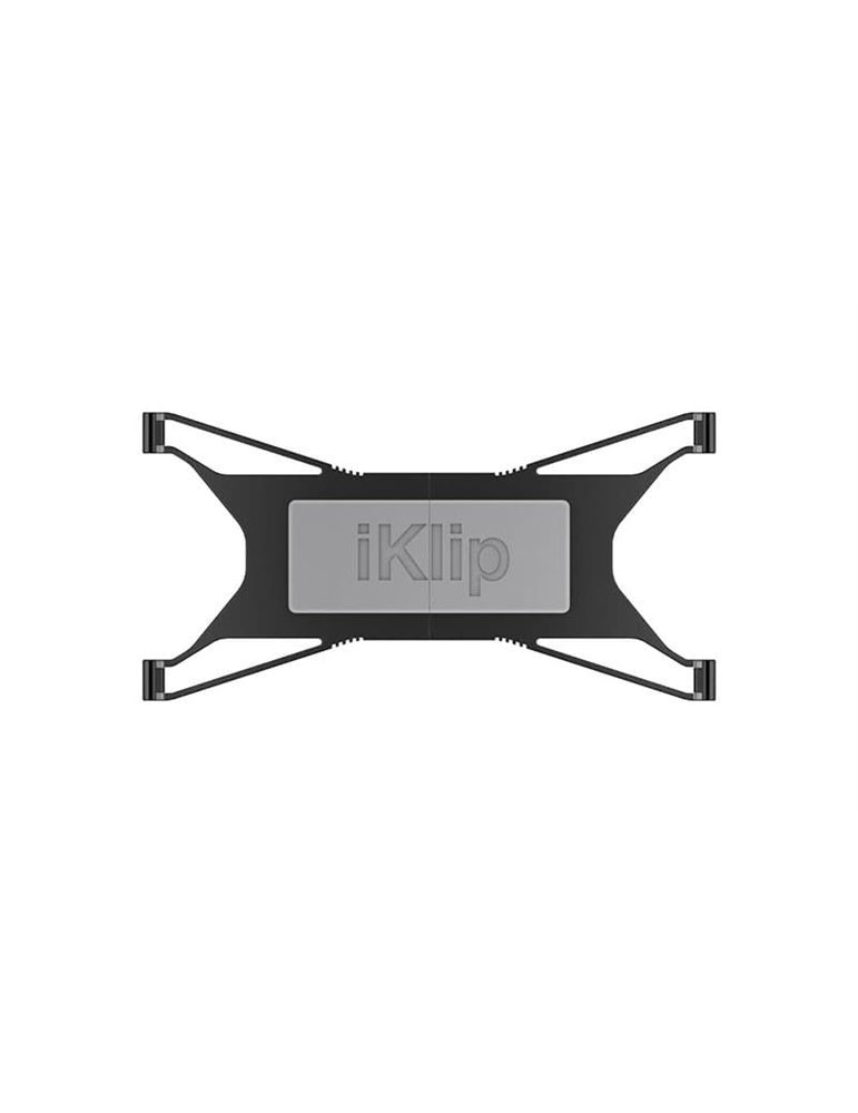 Soporte universal para iPads y tablets que se coloca en un pie de micrófono IKLIP