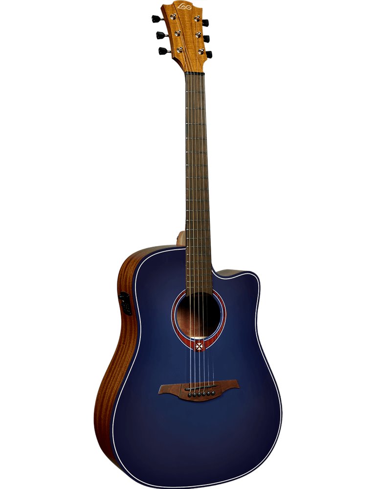 GUITARRA ACÚSTICA LAG DREADNOUGHT A/E CUTAWAY - EDICIÓN LIMITADA BLUE BURST