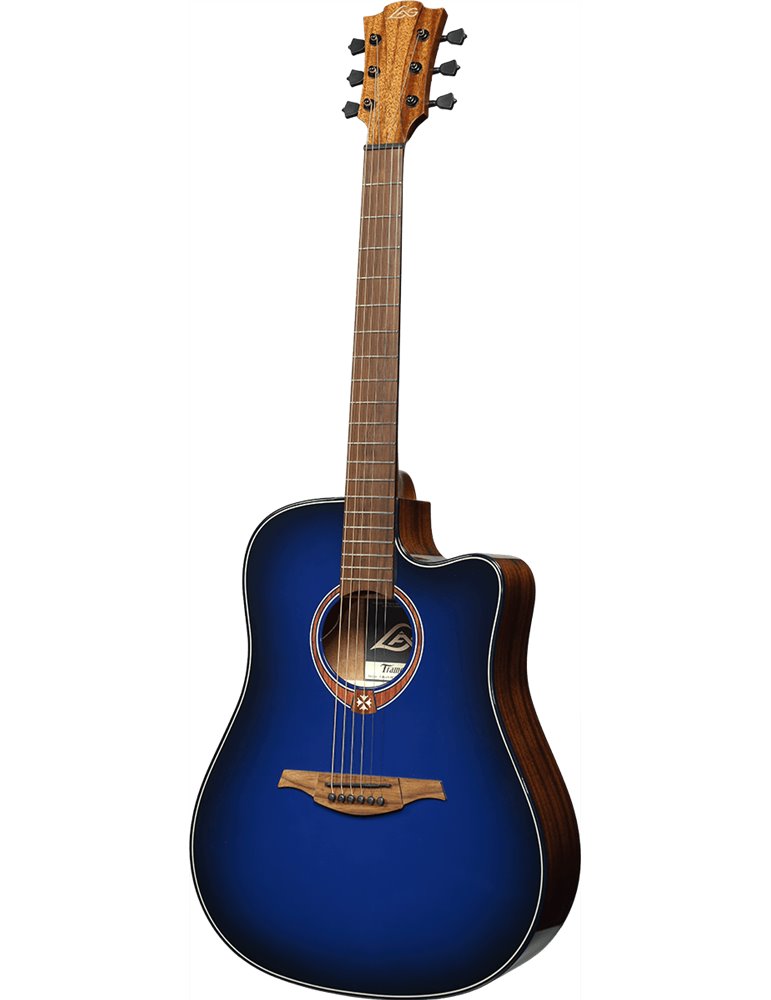 GUITARRA ACÚSTICA LAG DREADNOUGHT A/E CUTAWAY - EDICIÓN LIMITADA BLUE BURST