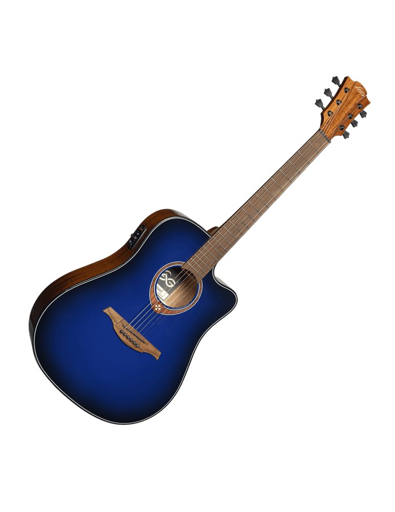 GUITARRA ACÚSTICA LAG DREADNOUGHT A/E CUTAWAY - EDICIÓN LIMITADA BLUE BURST