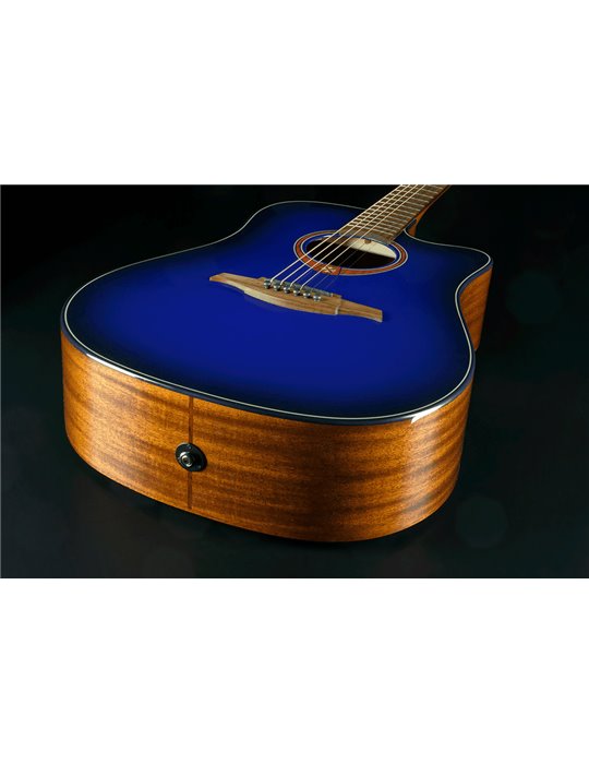 GUITARRA ACÚSTICA LAG DREADNOUGHT A/E CUTAWAY - EDICIÓN LIMITADA BLUE BURST