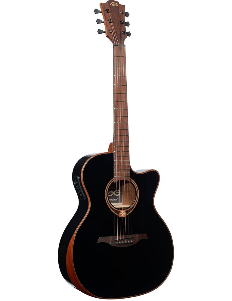 GUITARRA ACÚSTICA LAG AUDITORIUM A/E CUTAWAY - EDICIÓN LIMITADA BISEL - NEGRA