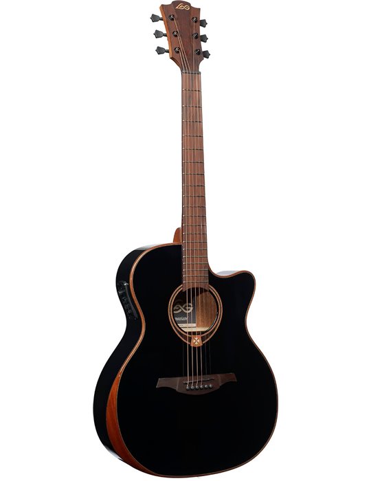 GUITARRA ACÚSTICA LAG AUDITORIUM A/E CUTAWAY - EDICIÓN LIMITADA BISEL - NEGRA
