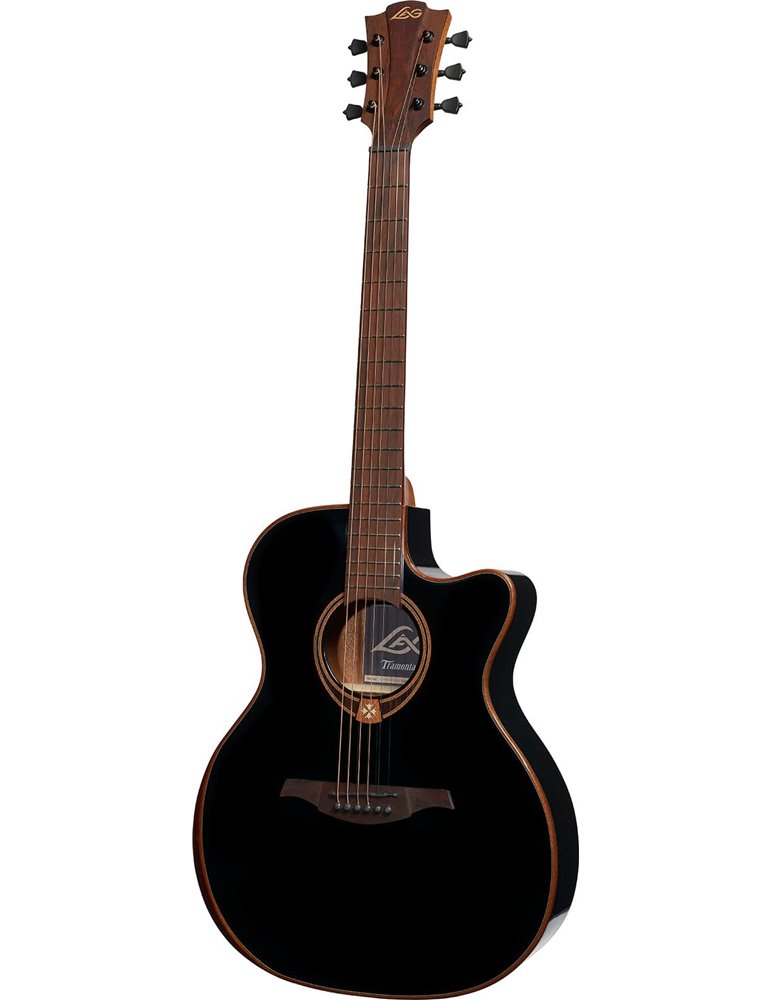 GUITARRA ACÚSTICA LAG AUDITORIUM A/E CUTAWAY - EDICIÓN LIMITADA BISEL - NEGRA