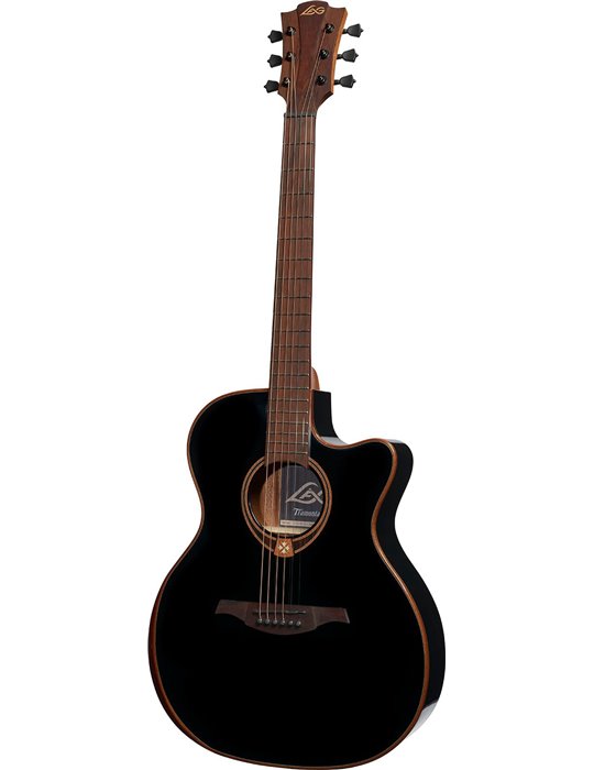 GUITARRA ACÚSTICA LAG AUDITORIUM A/E CUTAWAY - EDICIÓN LIMITADA BISEL - NEGRA