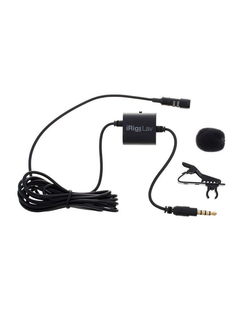 Micrófono de Lavalier móvil para iOS/Android. Incluye 2 Un.iRig Mic Lav