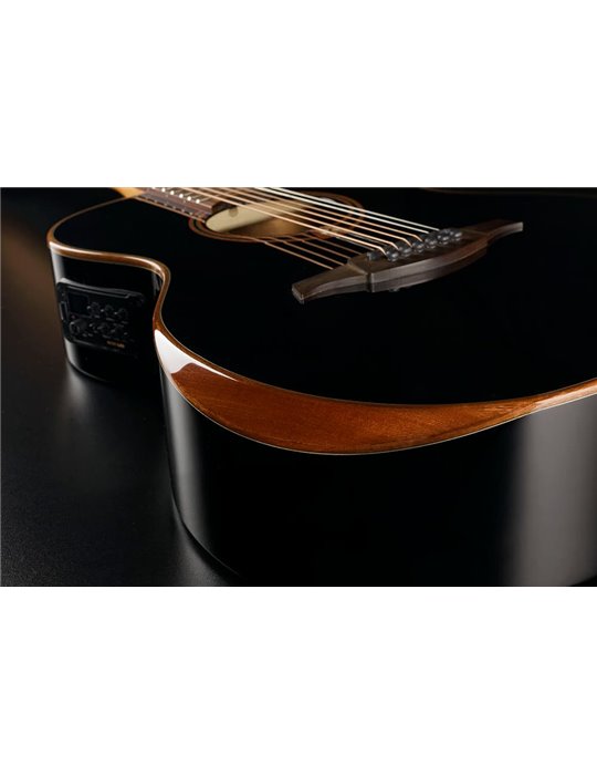 GUITARRA ACÚSTICA LAG AUDITORIUM A/E CUTAWAY - EDICIÓN LIMITADA BISEL - NEGRA