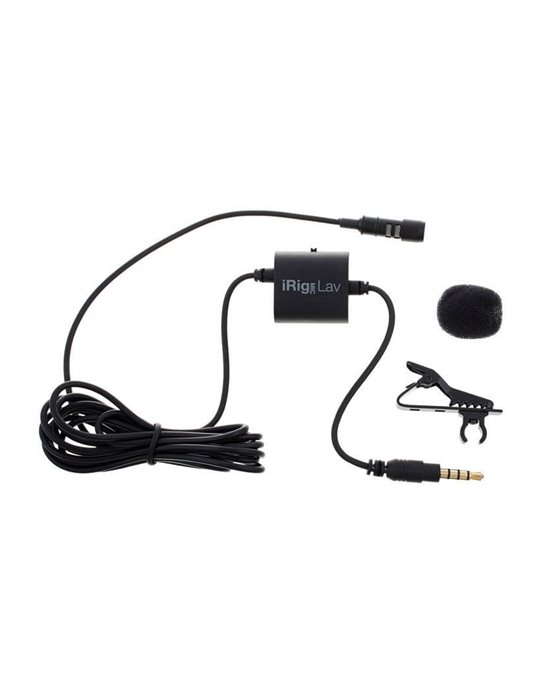 Micrófono de Lavalier móvil para iOS/Android. Incluye 2 Un.iRig Mic Lav