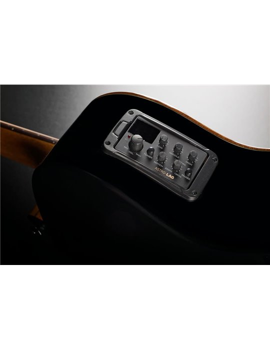 GUITARRA ACÚSTICA LAG AUDITORIUM A/E CUTAWAY - EDICIÓN LIMITADA BISEL - NEGRA