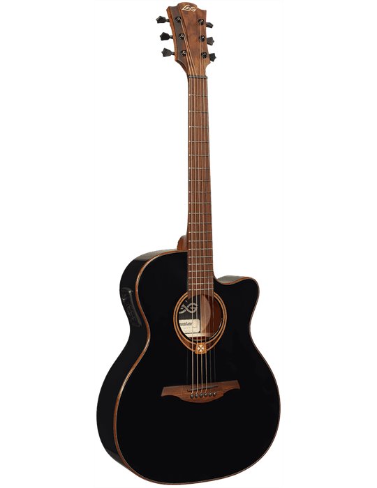 GUITARRA ACÚSTICA LÂG AUDITORIUM CUTAWAY TRAMONTANE 118 A/E - NEGRA