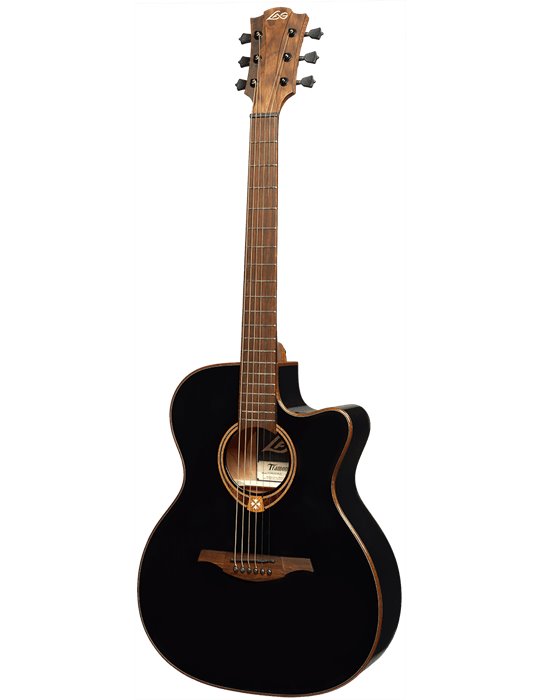 GUITARRA ACÚSTICA LÂG AUDITORIUM CUTAWAY TRAMONTANE 118 A/E - NEGRA