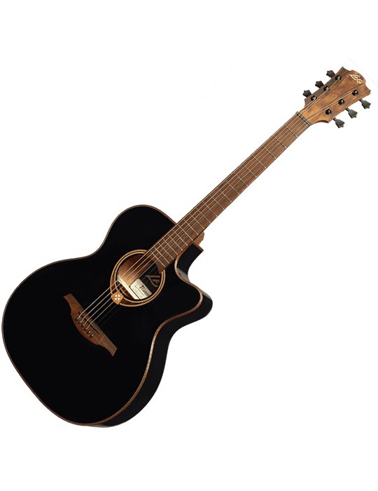 GUITARRA ACÚSTICA LÂG AUDITORIUM CUTAWAY TRAMONTANE 118 A/E - NEGRA