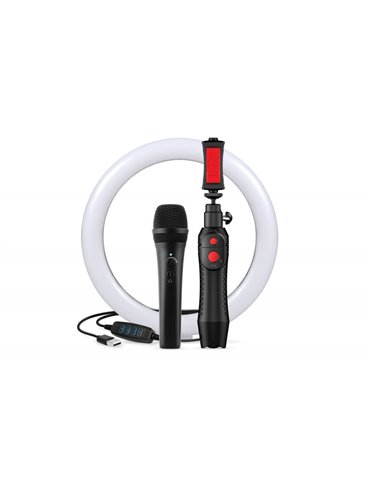 Bundle con: iRig Mic HD2, iKlip Grip Pro y aro de luz led 10"