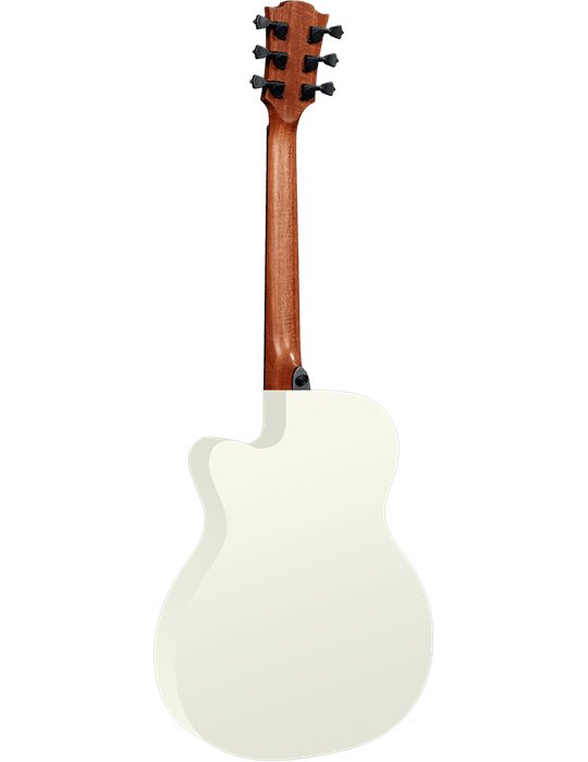 GUITARRA ACÚSTICA LÂG AUDITORIUM SLIM CUTAWAY TRAMONTANE 118 A/E - IVORY WHITE