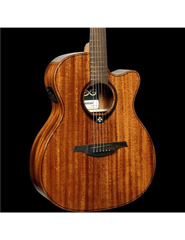 GUITARRA ACÚSTICA LÂG AUDITORIUM CUTAWAY A/E TRAMONTANE 98 - CAOBA