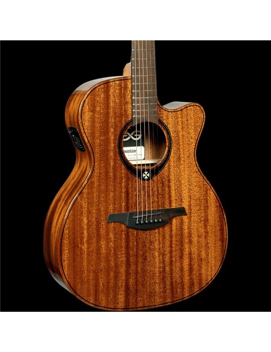 GUITARRA ACÚSTICA LÂG AUDITORIUM CUTAWAY A/E TRAMONTANE 98 - CAOBA