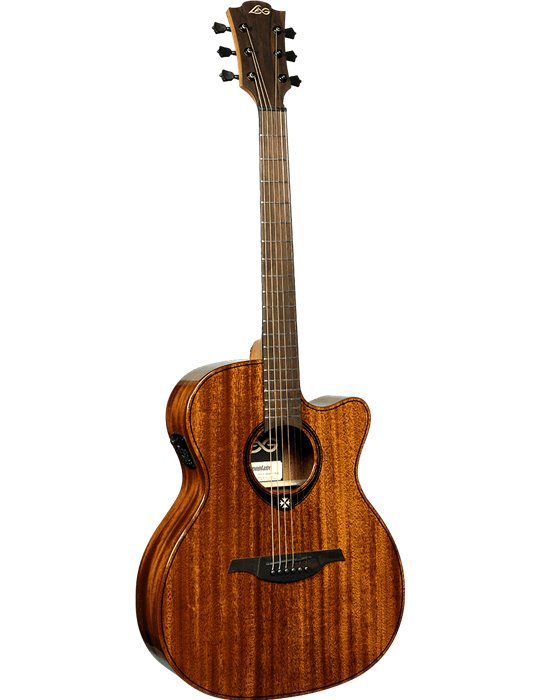 GUITARRA ACÚSTICA LÂG AUDITORIUM CUTAWAY A/E TRAMONTANE 98 - CAOBA