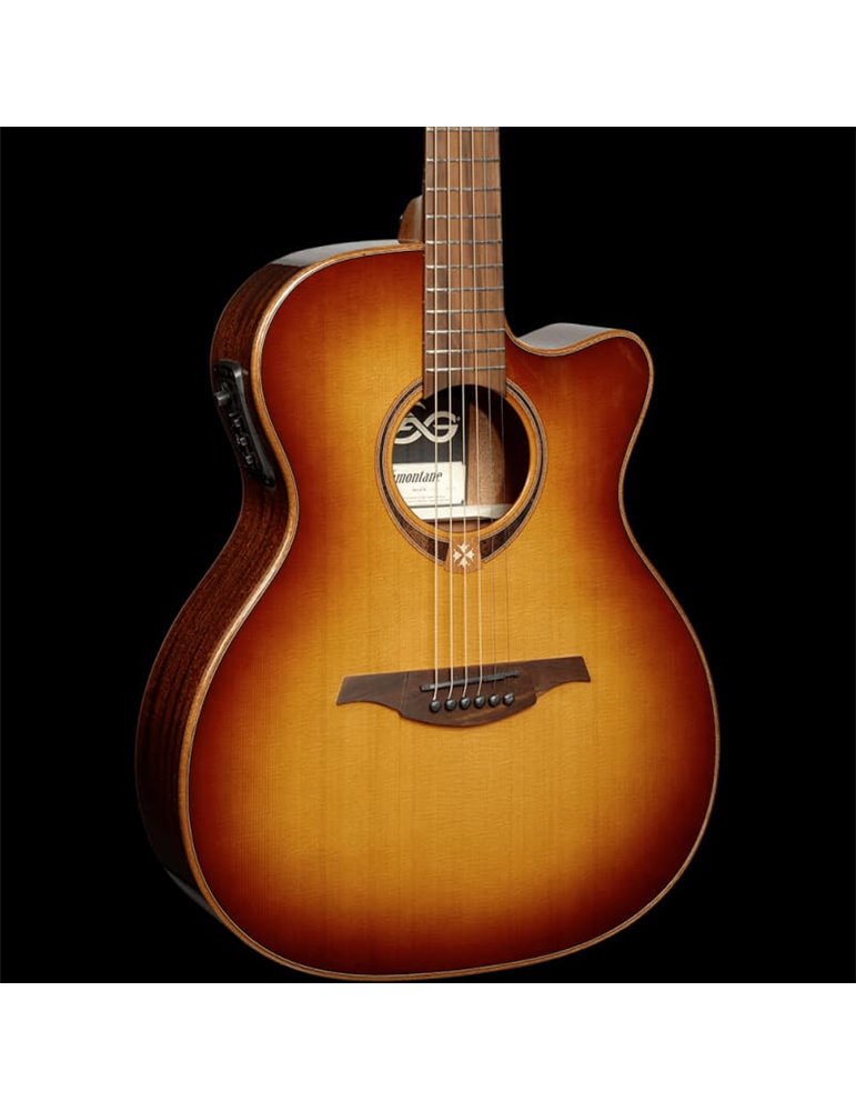 GUITARRA ACÚSTICA LÂG AUDITORIUM CUTAWAY TRAMONTANE 118 A/E - BROWN SHADOW