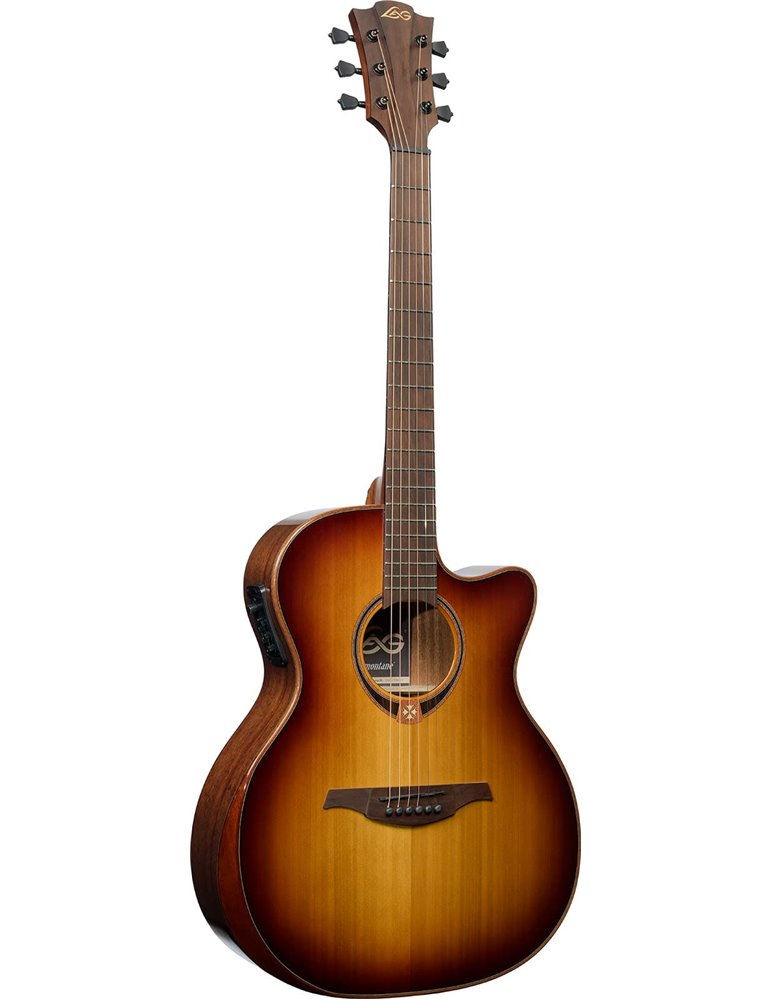 GUITARRA ACÚSTICA LAG AUDITORIUM A/E CUTAWAY - EDICIÓN LIMITADA BISEL - BROWN SHADOW