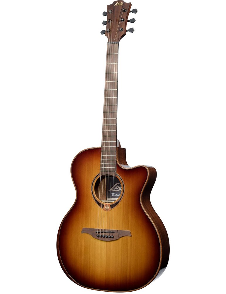 GUITARRA ACÚSTICA LAG AUDITORIUM A/E CUTAWAY - EDICIÓN LIMITADA BISEL - BROWN SHADOW