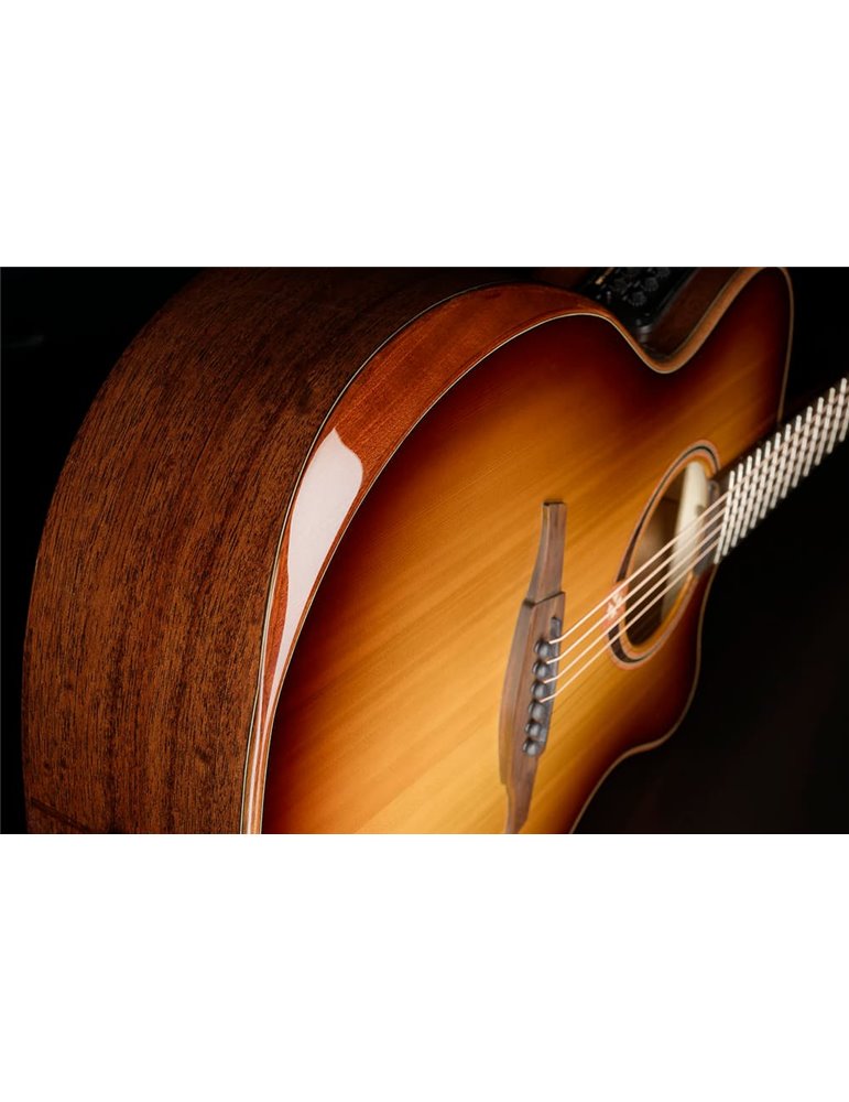 GUITARRA ACÚSTICA LAG AUDITORIUM A/E CUTAWAY - EDICIÓN LIMITADA BISEL - BROWN SHADOW