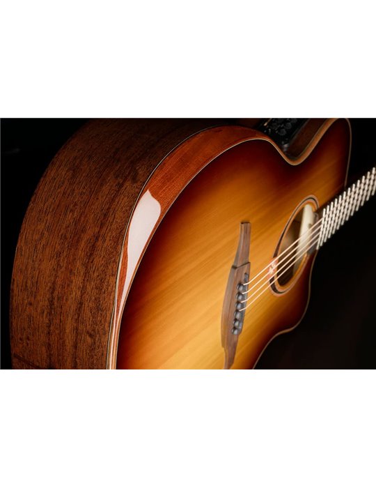 GUITARRA ACÚSTICA LAG AUDITORIUM A/E CUTAWAY - EDICIÓN LIMITADA BISEL - BROWN SHADOW