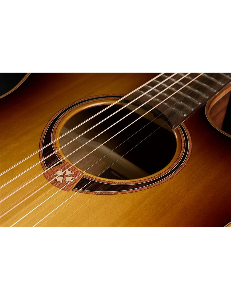GUITARRA ACÚSTICA LAG AUDITORIUM A/E CUTAWAY - EDICIÓN LIMITADA BISEL - BROWN SHADOW