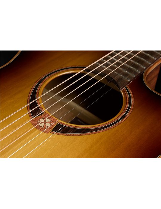 GUITARRA ACÚSTICA LAG AUDITORIUM A/E CUTAWAY - EDICIÓN LIMITADA BISEL - BROWN SHADOW