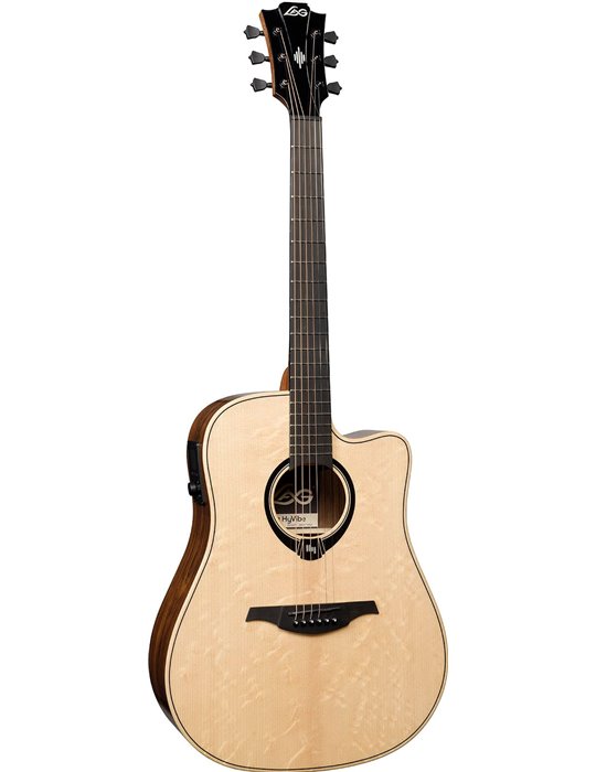 GUITARRA ACÚSTICA LAG DREADNOUGHT HYVIBE H2 30 A/E CUTAWAY
