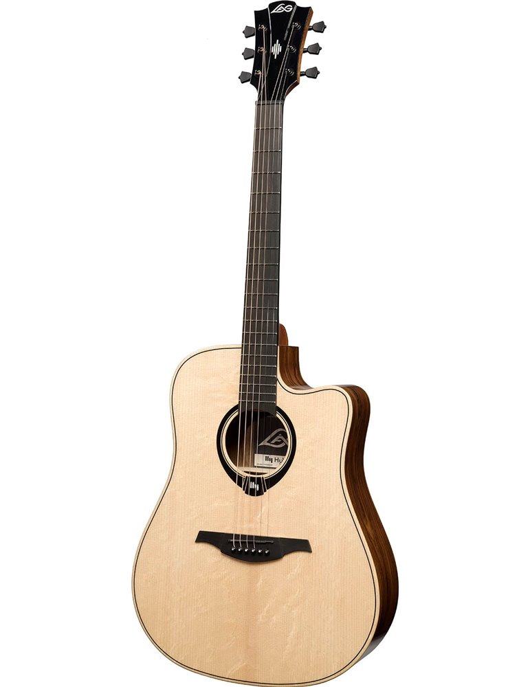 GUITARRA ACÚSTICA LAG DREADNOUGHT HYVIBE H2 30 A/E CUTAWAY