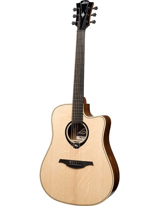GUITARRA ACÚSTICA LAG DREADNOUGHT HYVIBE H2 30 A/E CUTAWAY