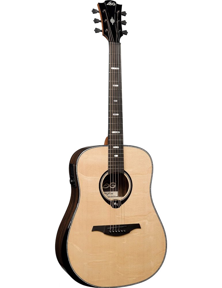 GUITARRA ACÚSTICA LAG DREADNOUGHT HYVIBE H2 50 A/E CUTAWAY