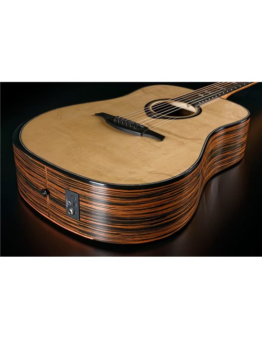 GUITARRA ACÚSTICA LAG DREADNOUGHT HYVIBE H2 50 A/E CUTAWAY