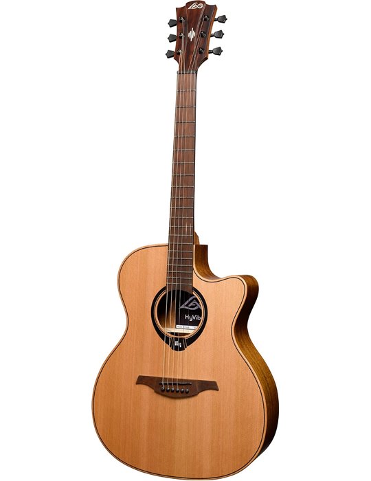 GUITARRA ACÚSTICA LAG AUDITORIUM HYVIBE H2 10 A/E CUTAWAY